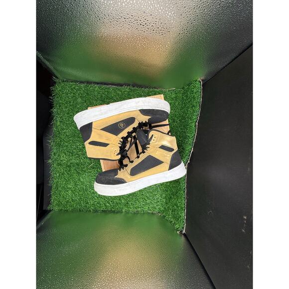 Volcom High Top Sneakers- Yellow/Black- Size 7W - Picture 9 of 10